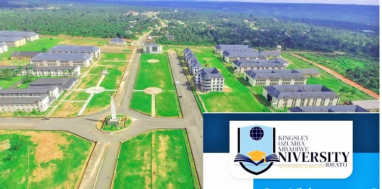 Kingsley Ozumba Mbadiwe University Post UTME Form 2024/2025