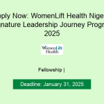 WomenLift Health Nigeria Signature Leadership Journey Program 2025