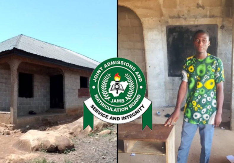 JAMB 2024/2025: Boy Who Schooled in Uncompleted Building and Scored 323 Receives Full Scholarship