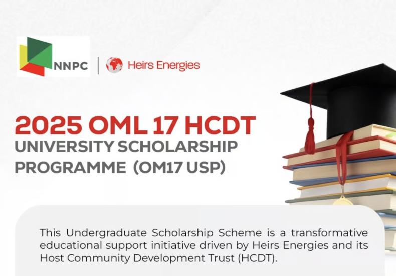 NNPC–Heirs Energies Undergraduate Scholarship Scheme 2025: How to Apply and Requirements