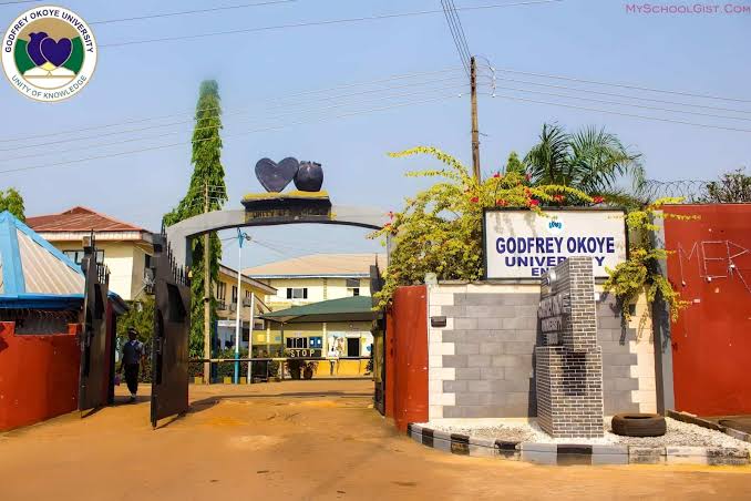 Godfrey Okoye University Sandwich Admission Form 2025/2026